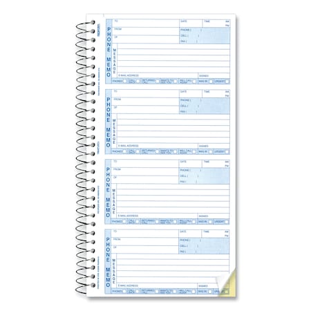 Rediform Telephone Message Book, 2 Part Carbonless 50-076